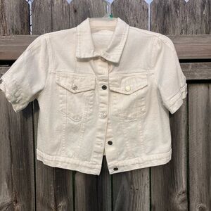 Stylish Kids White Denim Jacket